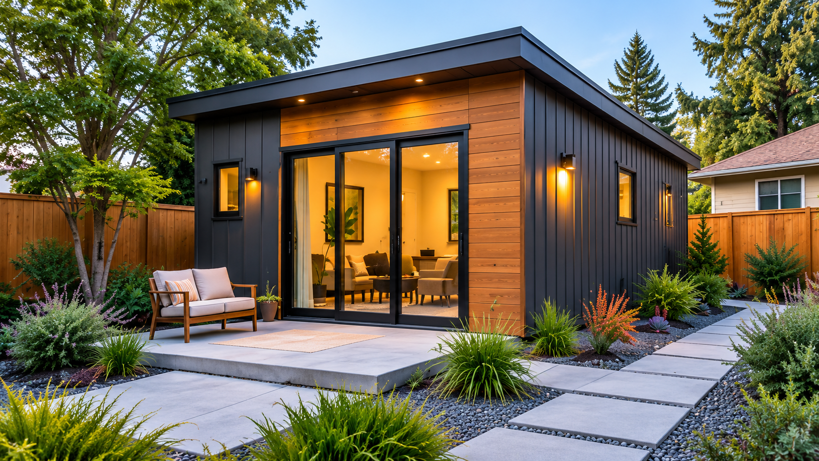 Detached backyard accessory dwelling unit